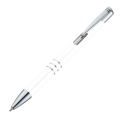Picture of METAL BALL PEN ASCOT in White 