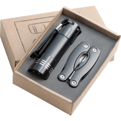 Picture of SET TORCH & MULTITOOL OAKLAND in Black 