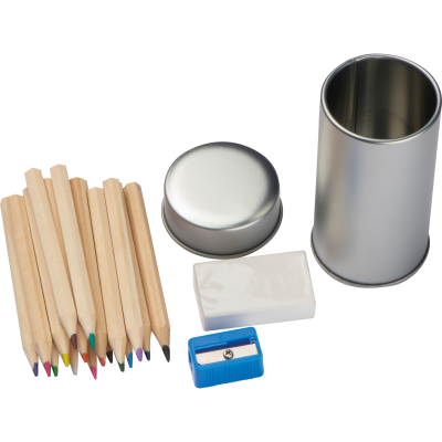Picture of WRITING SET KYOTO in Silver Grey 