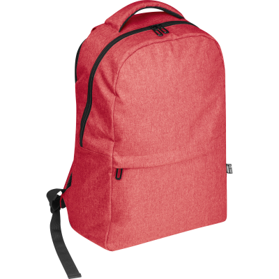 Picture of RPET BACKPACK RUCKSACK RIMINI in Red 