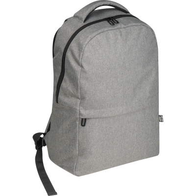 Picture of RPET BACKPACK RUCKSACK RIMINI in Silver Grey 