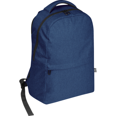 Picture of RPET BACKPACK RUCKSACK RIMINI in Dark Blue 