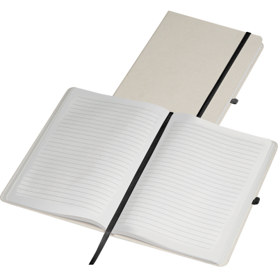 Picture of A5 REYCLED MILKCARTON NOTE BOOK IZMIR in Beige 