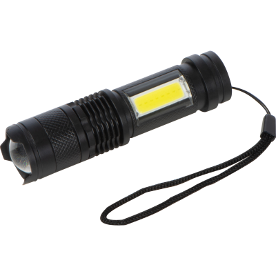 Picture of RECHARGEABLE TORCH AARHUS in Black .