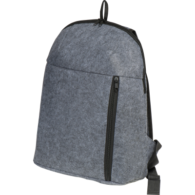 Picture of RPET BACKPACK RUCKSACK DAVOS in Anthracite Grey 