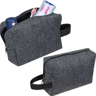 Picture of COSMETICS BAG LJUNGBY in Anthracite Grey 