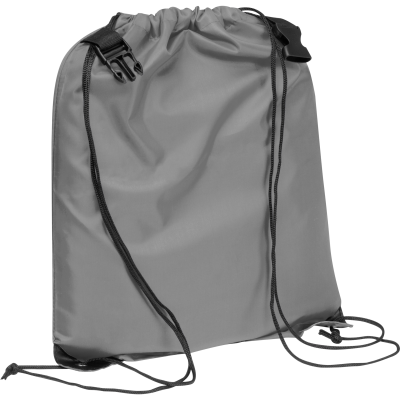 Picture of RPET GYM-BAG MONTEVIDEO in Silver Grey 