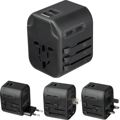 Picture of TRAVEL ADAPTER MARACENA in Black 