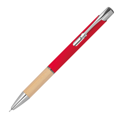 Picture of RECYCLED BALL PEN NAPLES in Red .