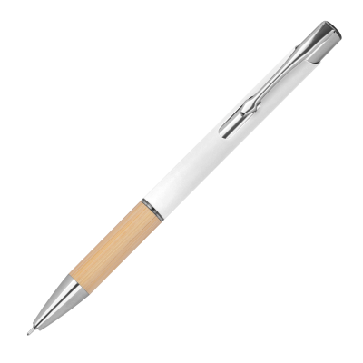 Picture of RECYCLED BALL PEN NAPLES in White 