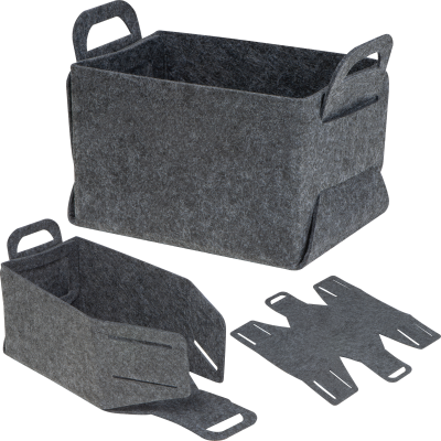 Picture of RPET FOLDING BASKET ÖSTERSUND in Anthracite Grey 