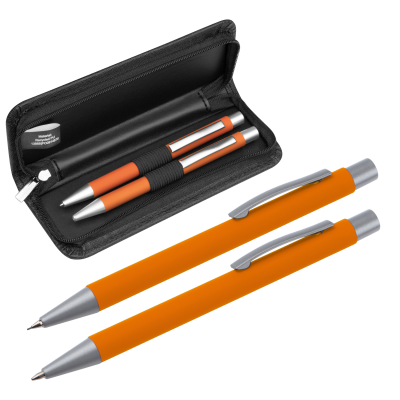 Picture of WRITING SET UPPSALA in Orange 