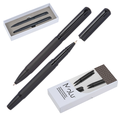 Picture of ELEGANT MOLU WRITING SET FATHER CHRISTMAS SANTA ROSA in Black 