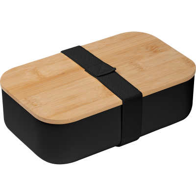 Picture of LUNCH BOX with Bamboo Lid Stanley in Black 