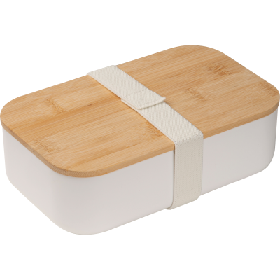 Picture of LUNCH BOX with Bamboo Lid Stanley in White 