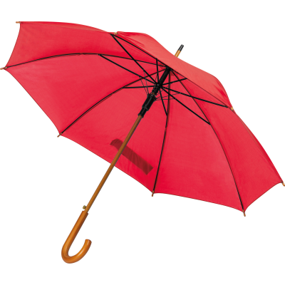 Picture of WOOD AUTOMATIC UMBRELLA NANCY in Red 