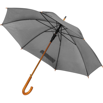 Picture of WOOD AUTOMATIC UMBRELLA NANCY in Silver Grey 