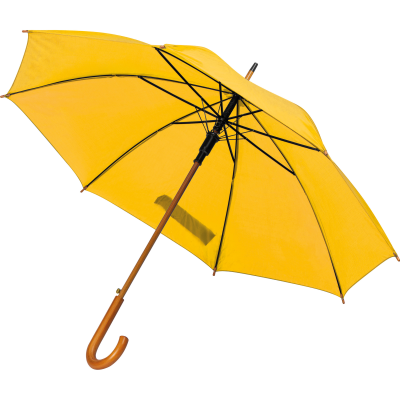 Picture of WOOD AUTOMATIC UMBRELLA NANCY in Yellow 