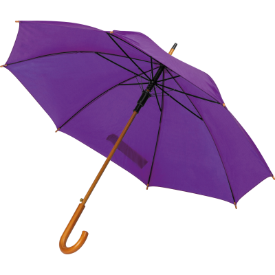 Picture of WOOD AUTOMATIC UMBRELLA NANCY in Purple 