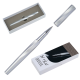 Picture of MOLU BRASS ROLLERBALL PEN PRAIA GRANDE in Silver Grey 