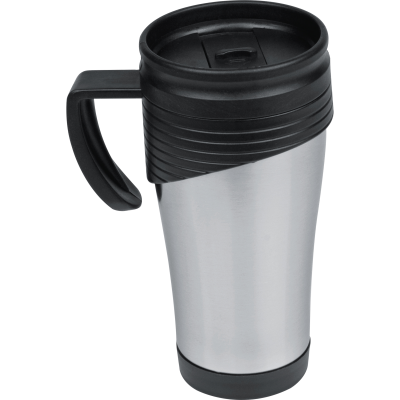 Picture of STAINLESS STEEL METAL THERMO CUP EL PASO in Silver Grey 