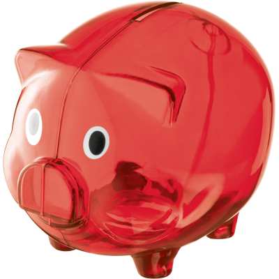 Picture of PIGGY BANK LEICESTER in Red 
