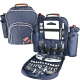 Picture of HIGH-CLASS PICNIC BACKPACK RUCKSACK VIRGINIA in Blue 