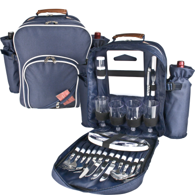 Picture of HIGH-CLASS PICNIC BACKPACK RUCKSACK VIRGINIA in Blue 
