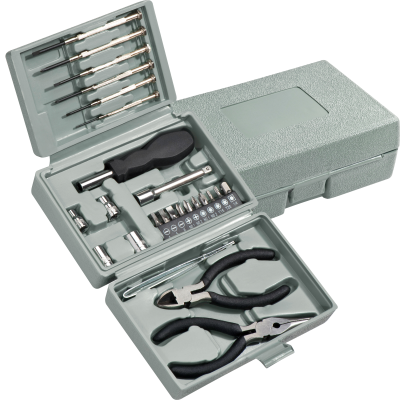 Picture of 25-PARTS TOOL SET MANAGUA in Silver Grey .