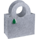 Picture of FELT BAG OSORNO in Silver Grey 