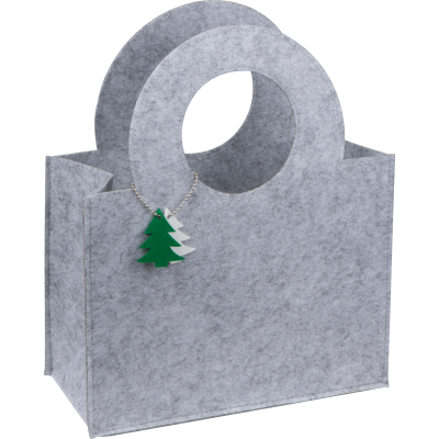 Picture of FELT BAG OSORNO in Silver Grey 
