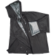Picture of TURN-OVER RAIN COAT NANTERRE in Black & Silver 