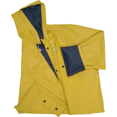 Picture of TURN-OVER RAIN COAT NANTERRE in Blue & Yellow 