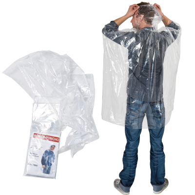 Picture of EMERGENCY PONCHO TOURS in Clear Transparent 