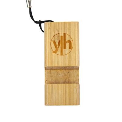 Picture of BAMBOO KEYRING PHONE STAND.