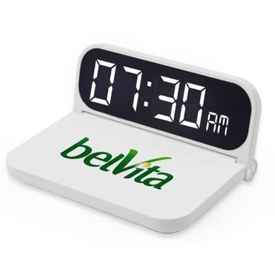 Picture of CORDLESS CHARGER DIGITAL CLOCK.
