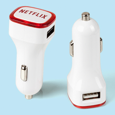 Picture of RAINBOW USB CAR CHARGER.