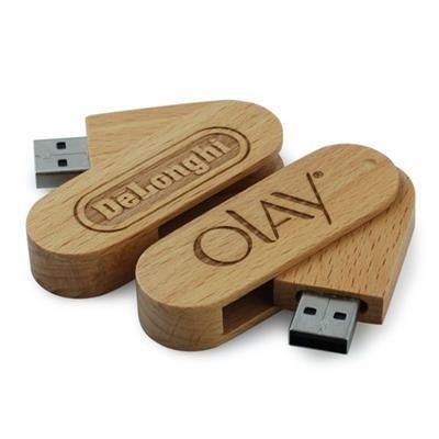 Picture of WOOD SWIVEL USB.