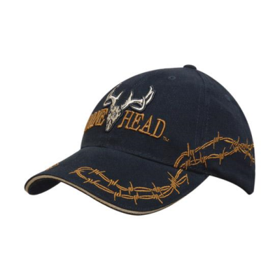 Picture of BRUSHED HEAVY COTTON with Sandwich Barbed-Wire Embroidery