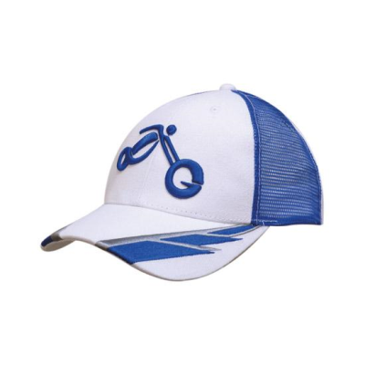 Picture of BRUSHED HEAVY COTTON & MESH with Embroidery to Peak