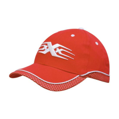 Picture of BRUSHED HEAVY COTTON with Peak & Crown Mesh Trim & Piping