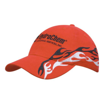 Picture of BRUSHED HEAVY COTTON with Flame Embroidery to Peak & Crown