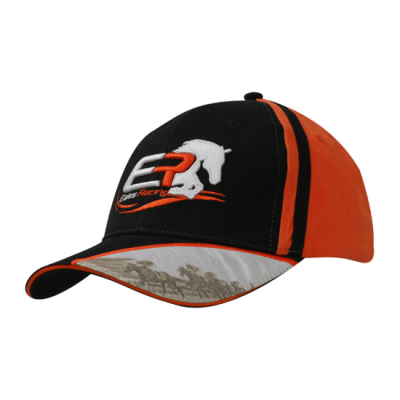Picture of BRUSHED HEAVY COTTON with Crown Insert & Digital Print Applique & Embroidery on Peak