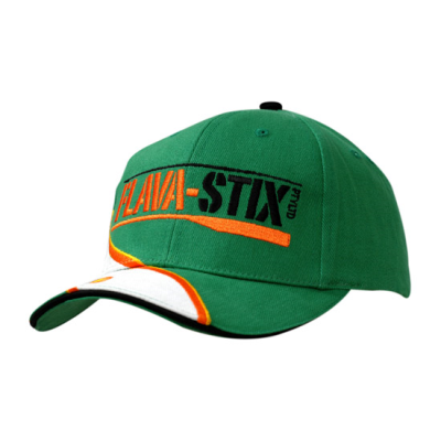 Picture of BRUSHED HEAVY COTTON with Sandwich Trim & Fabric Inserts & Embroidery on Crown & Peak