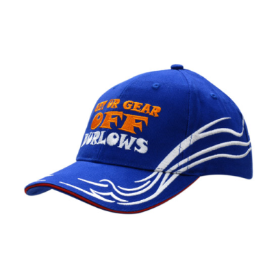 Picture of BRUSHED HEAVY COTTON with Sandwich Trim & Embroidered Pattern on Crown & Peak