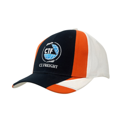 Picture of BRUSHED HEAVY COTTON with Fabric Insert on Crown & Peak, Embroidered Lines on Peak