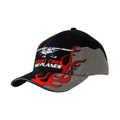 Picture of BRUSHED HEAVY COTTON with Flame Embroidery on Crown & Peak