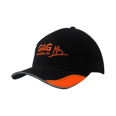Picture of BRUSHED HEAVY COTTON with Reflective Sandwich, Peak Insert & Embroidered Line