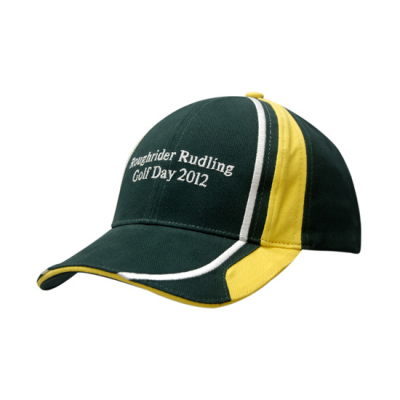 Picture of BRUSHED HEAVY COTTON with Sandwich, Fabric Inserts & Embroidery on Crown & Peak