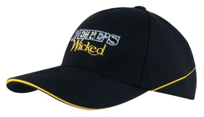 Picture of PREMIUM AMERICAN TWILL BASEBALL CAP with Sandwich Trim on Peak & Crown.